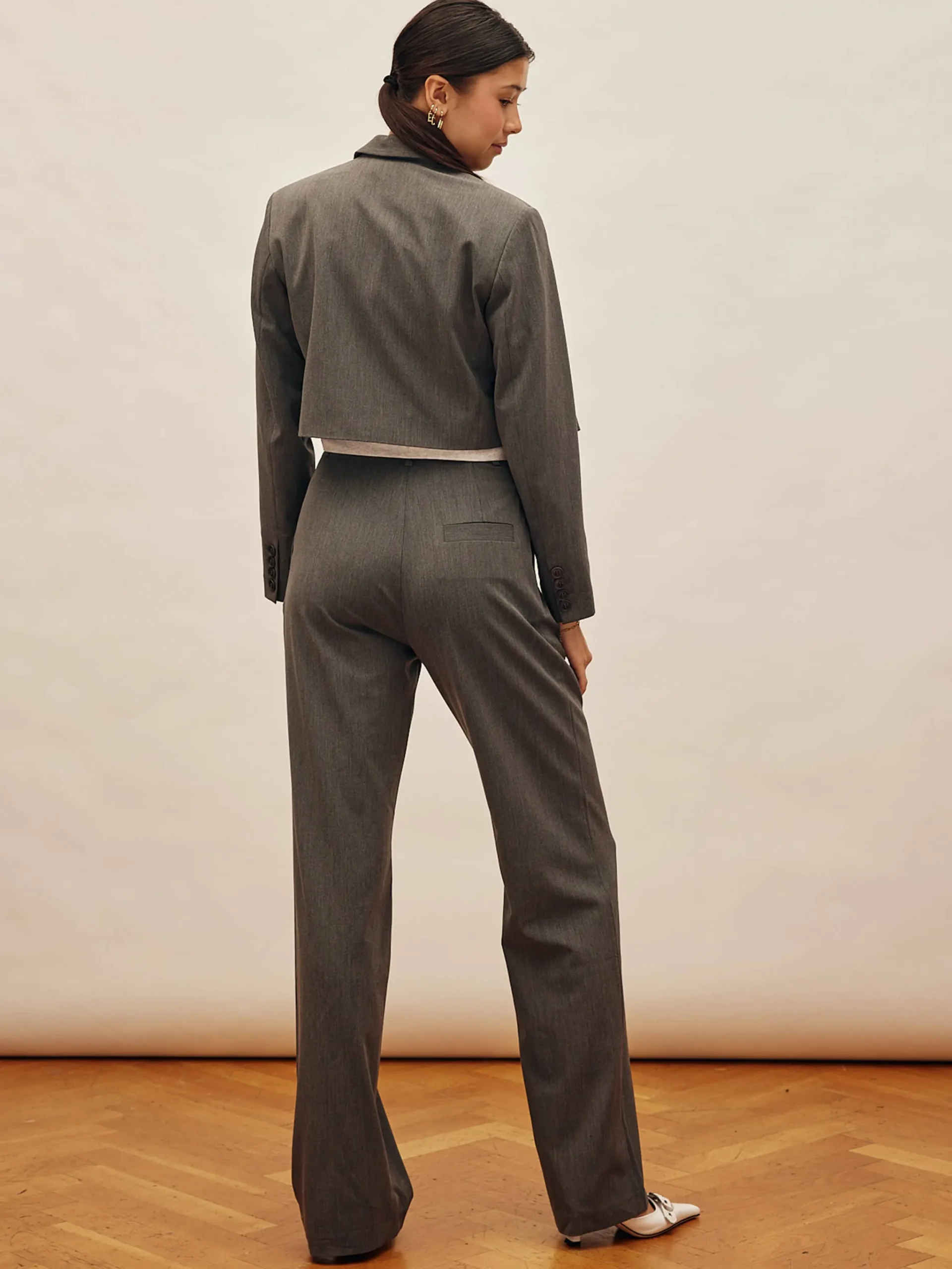 Djerf Avenue Favorite Pants Grey - Tall Best