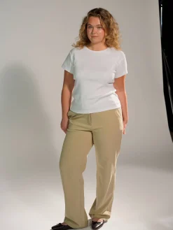 Djerf Avenue First Choice Pants Greige Sale