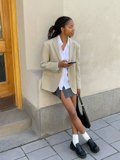Djerf Avenue Forever Blazer Greige Discount