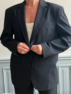 Djerf Avenue Forever Blazer Pinstripe Clearance