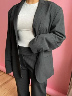 Djerf Avenue Forever Blazer Pinstripe Clearance
