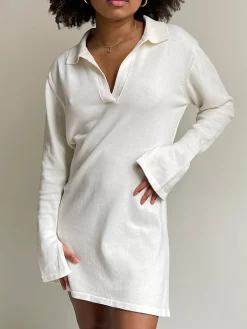 Djerf Avenue Getaway Dress Cream Best