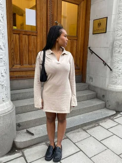 Djerf Avenue Getaway Dress Sand Hot