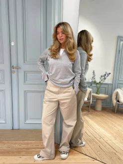 Djerf Avenue Getaway Top Grey Melange New