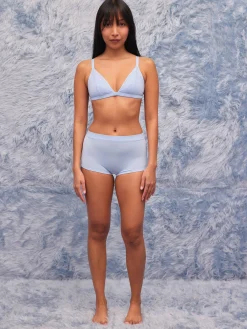 Djerf Avenue Go Close Triangle Bralette Blue Best