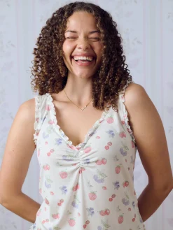 Djerf Avenue Go Slow Frill Camisole Summer Berries