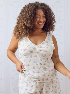 Djerf Avenue Go Slow Frill Camisole Summer Berries