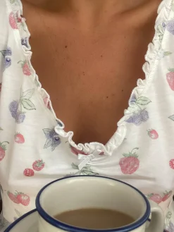 Djerf Avenue Go Slow Frill Camisole Summer Berries