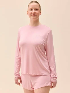 Djerf Avenue Go Slow Long Sleeve Top Pink Online