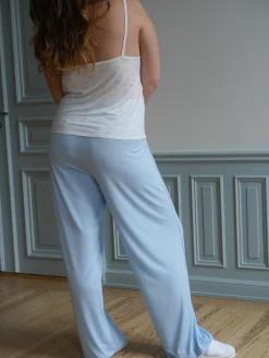 Djerf Avenue Go Slow Pants Blue Discount