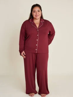 Djerf Avenue Go Slow Pants Burgundy