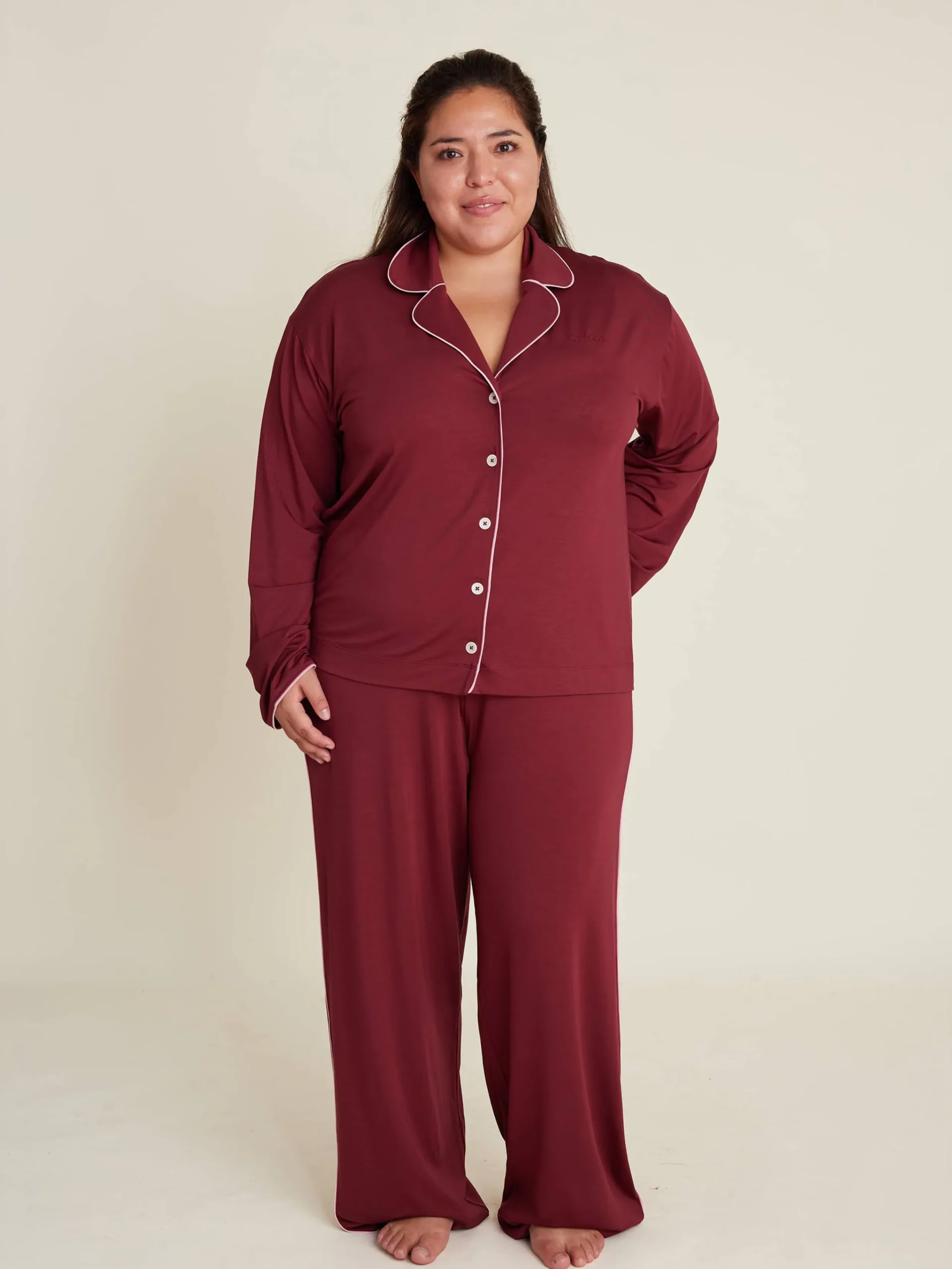 Djerf Avenue Go Slow Pants Burgundy