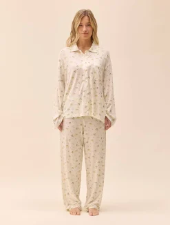Djerf Avenue Go Slow Pants Marula Bloom Discount