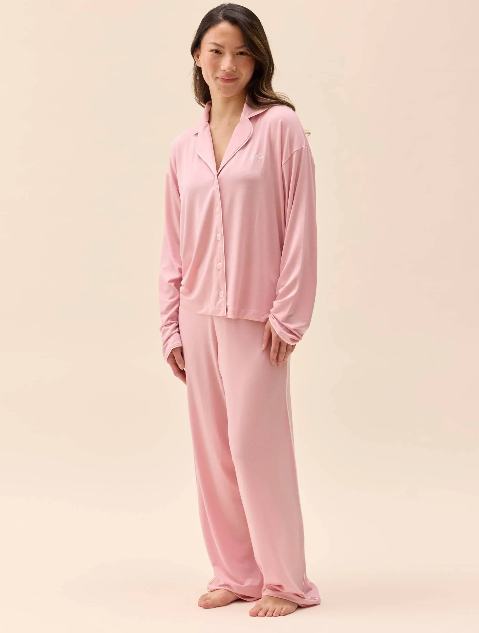 Djerf Avenue Go Slow Pants Pink/White New