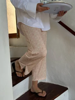 Djerf Avenue Go Slow PJ Ankle Pants Summer Treat Clearance