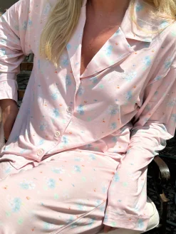 Djerf Avenue Go Slow PJ Shirt Summer Island Clearance