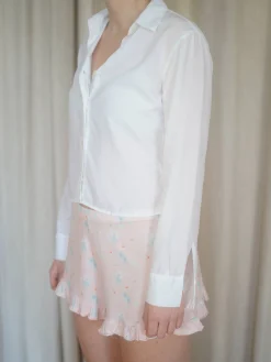 Djerf Avenue Go Slow Ruffle Shorts Summer Island Outlet