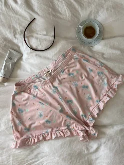Djerf Avenue Go Slow Ruffle Shorts Summer Island Outlet