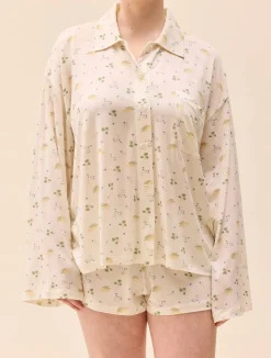 Djerf Avenue Go Slow Shirt Marula Bloom New