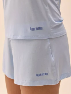 Djerf Avenue Go Slow Short Shorts Blue New