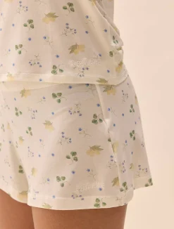 Djerf Avenue Go Slow Short Shorts Marula Bloom New