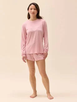 Djerf Avenue Go Slow Short Shorts Pink Outlet