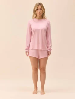 Djerf Avenue Go Slow Short Shorts Pink Outlet