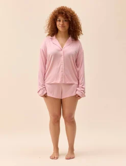Djerf Avenue Go Slow Short Shorts Pink Outlet
