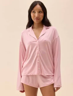 Djerf Avenue Go Slow Short Shorts Pink Outlet