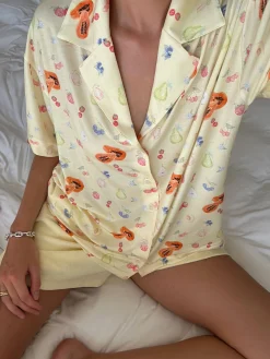Djerf Avenue Go Slow Short Sleeve Top Fruit Sale