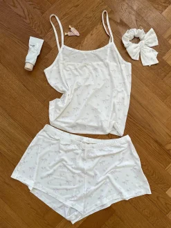 Djerf Avenue Go Slow Strap Top Bubble Bliss Discount