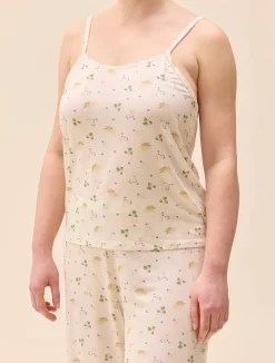 Djerf Avenue Go Slow Strap Top Marula Bloom Online