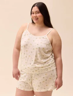Djerf Avenue Go Slow Strap Top Marula Bloom Online