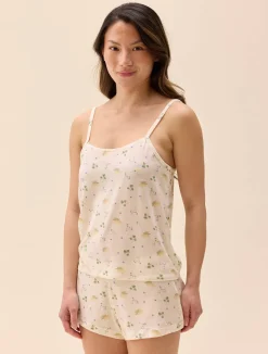 Djerf Avenue Go Slow Strap Top Marula Bloom Online