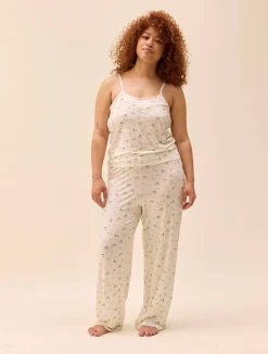Djerf Avenue Go Slow Strap Top Marula Bloom Online