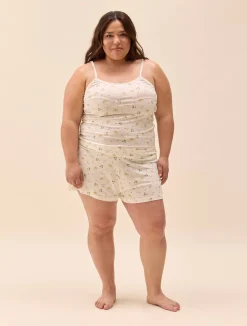 Djerf Avenue Go Slow Strap Top Marula Bloom Online