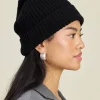 Djerf Avenue Knitted Beanie Black Discount