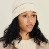 Djerf Avenue Knitted Beanie Creamy Oat Online