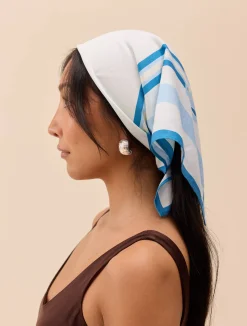 Djerf Avenue Little Scarf DA Coastal Blue Discount