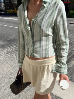 Djerf Avenue Little Shirt Mint Sorbet Online