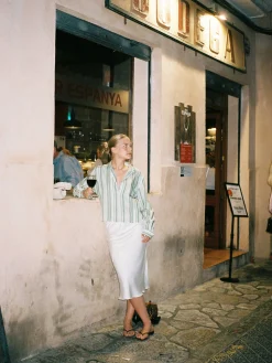 Djerf Avenue Little Shirt Mint Sorbet Online