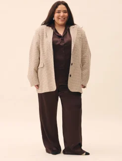 Djerf Avenue Little Viscose Shirt Dark mocha Hot