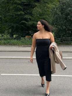 Djerf Avenue Midi Tube Dress Black Hot