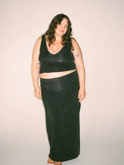 Djerf Avenue Midnight Skirt Ash