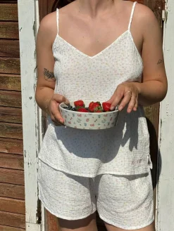 Djerf Avenue Muslin Shorts Summer Field Discount