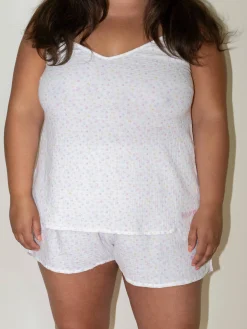 Djerf Avenue Muslin Strap Top Summer Field Outlet