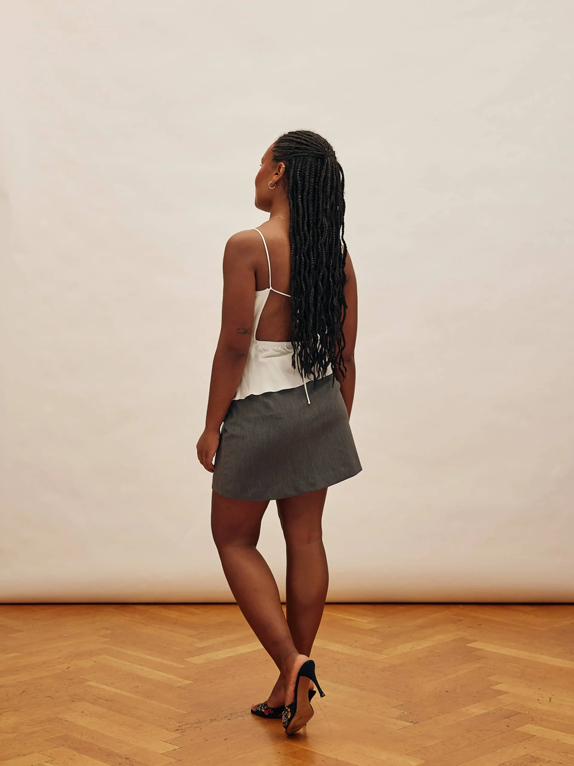 Djerf Avenue Must Have Mini Skirt Grey Sale
