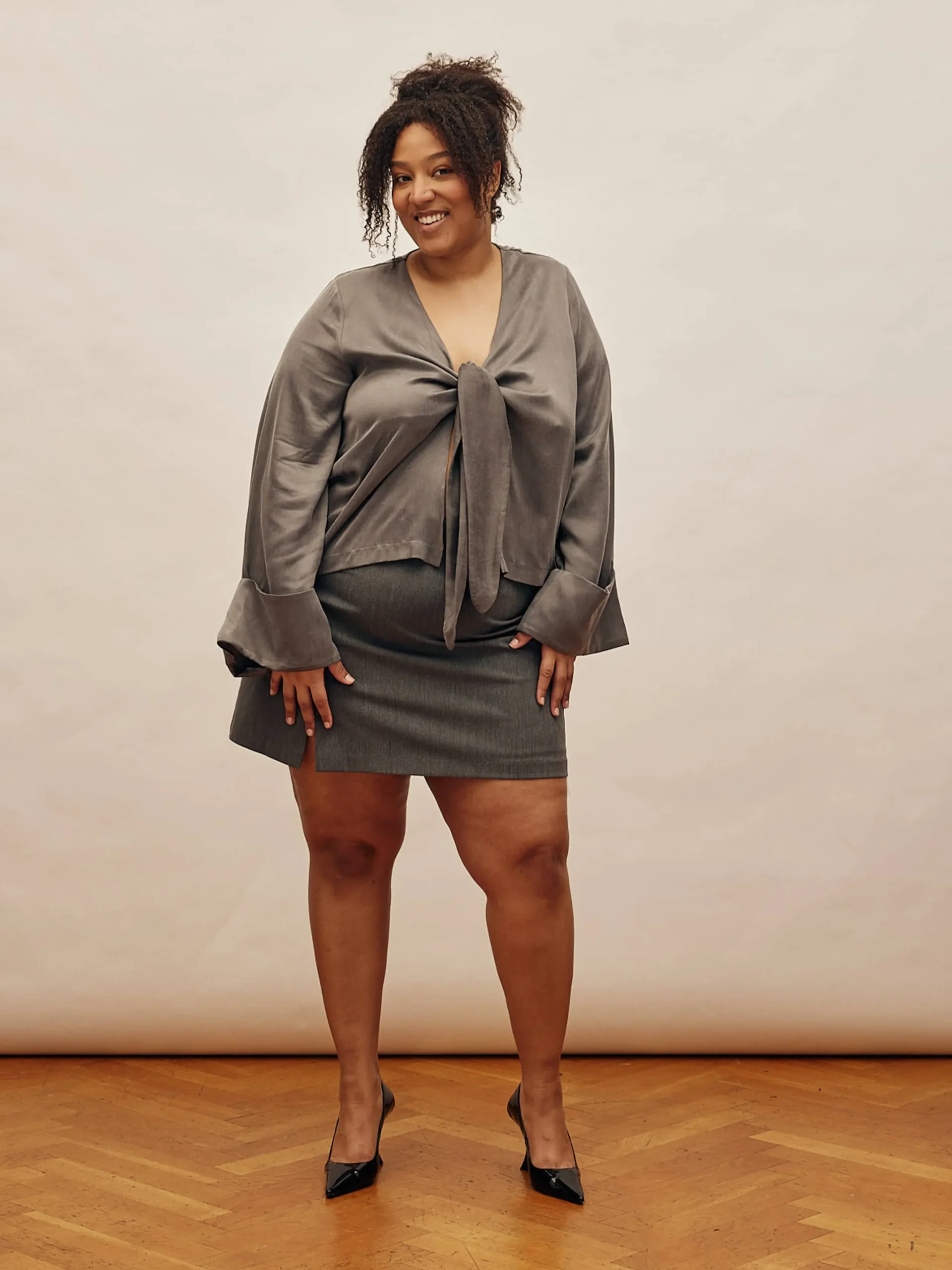 Djerf Avenue Must Have Mini Skirt Grey Sale