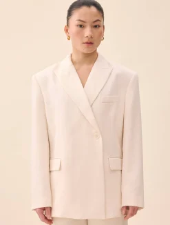 Djerf Avenue Occasion Blazer White Sale