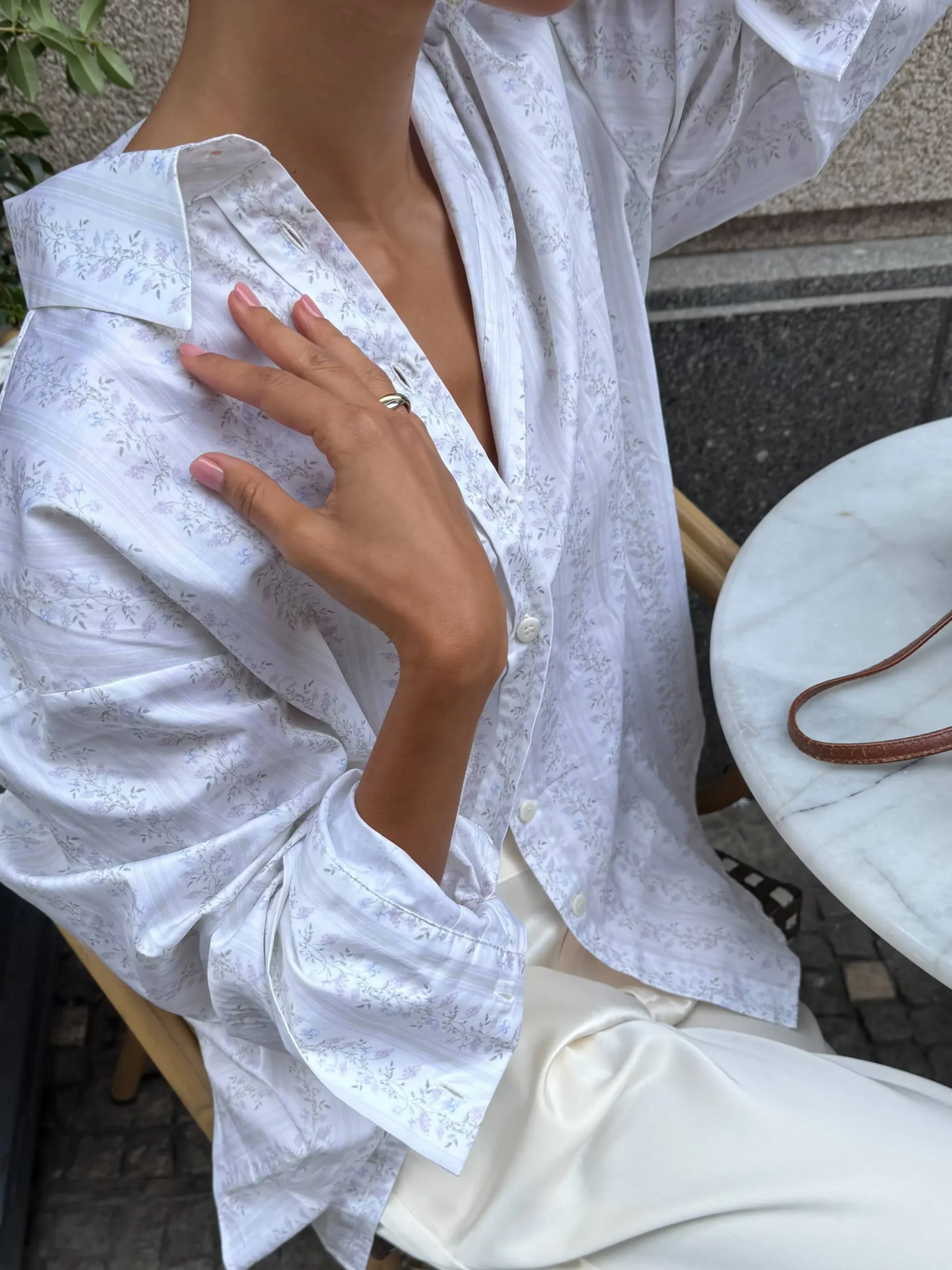 Djerf Avenue Poplin Classic Shirt Lilac Dreams Online